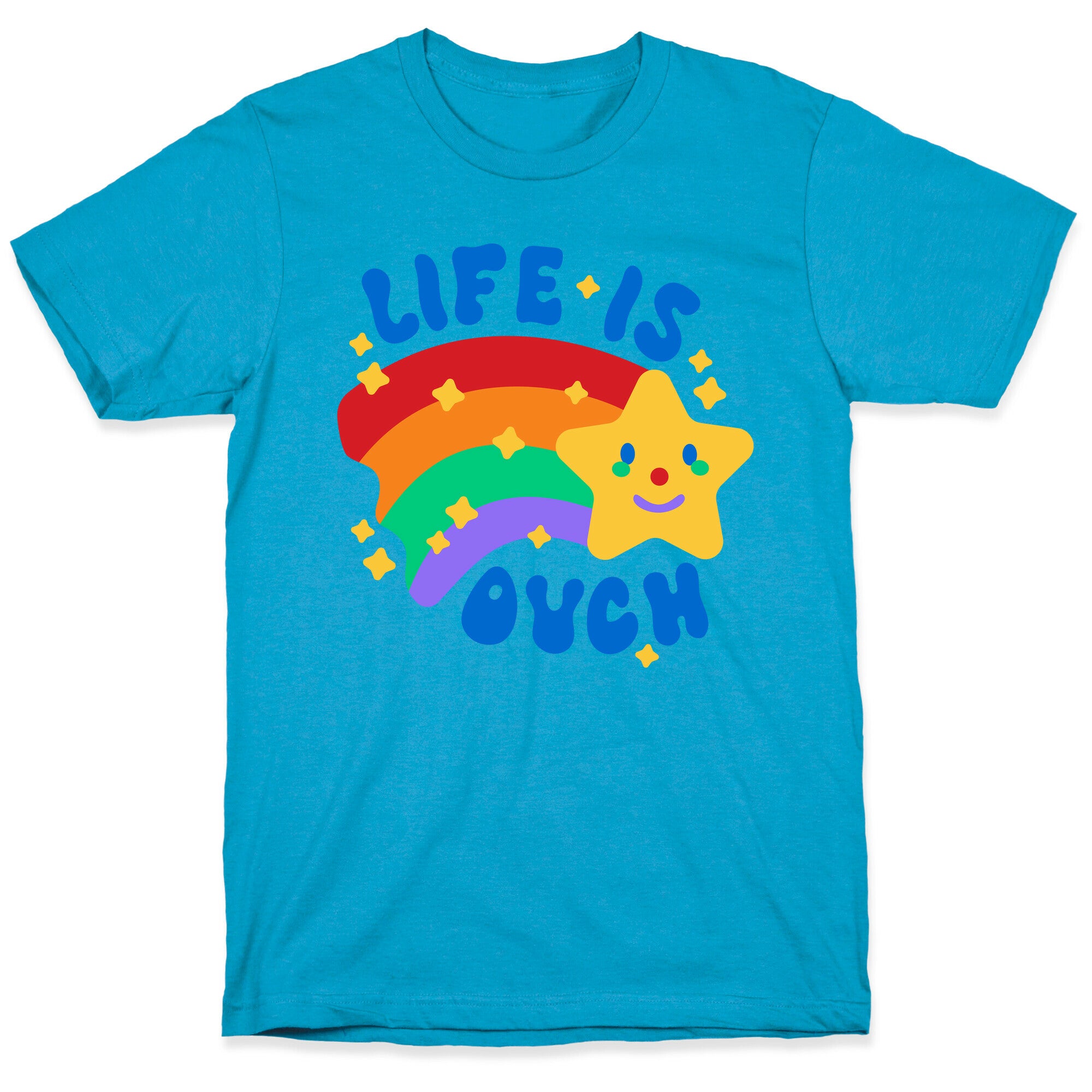 Life Is Ouch Shooting Star Unisex Triblend Tee